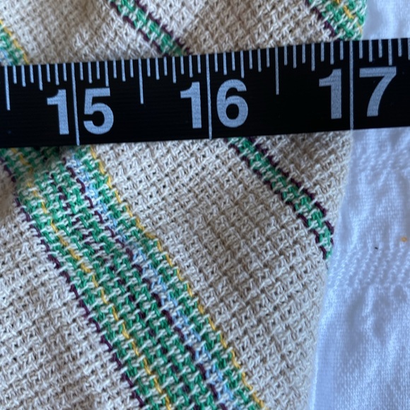 Zara “The Beth Top” in striped woven cotton with halter neck. Elastic at back. S - Picture 12 of 15